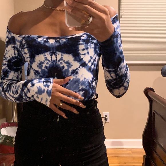 Fashion Nova Tops - women’s tie dye bodysuit